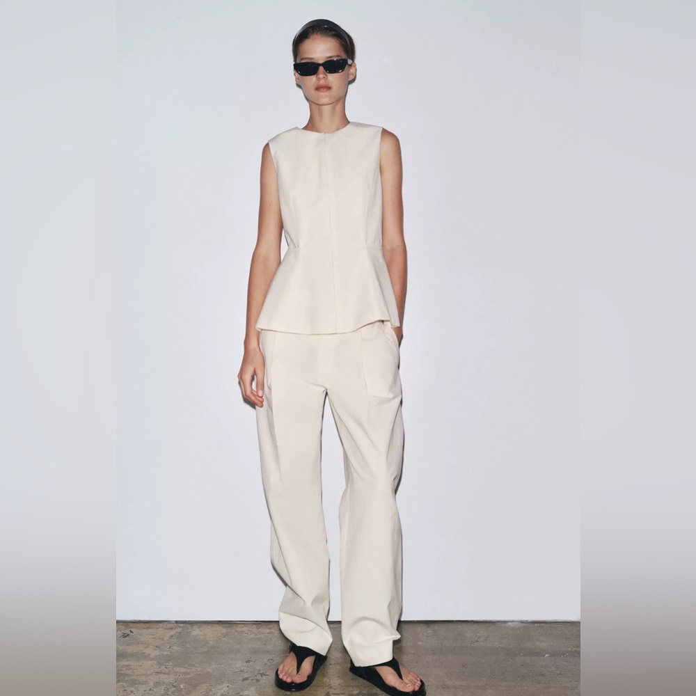 Zara ZW collection peplum vest top - Picture 5 of 10